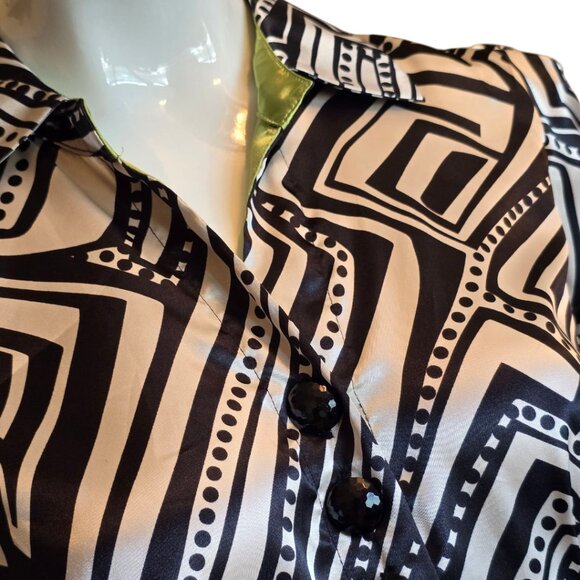 VTG Y2K Geometric Design Dress sz 4 - Picture 3 of 9